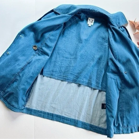 NEW Nic + Zoe Denim Femme Trench Coat